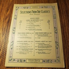 Selections From The Classics For Piano McKinley Music Co. 1924