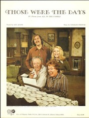 All In The Family 1971 Opening AND Closing Theme Archie Bunker TV Sheet Music !