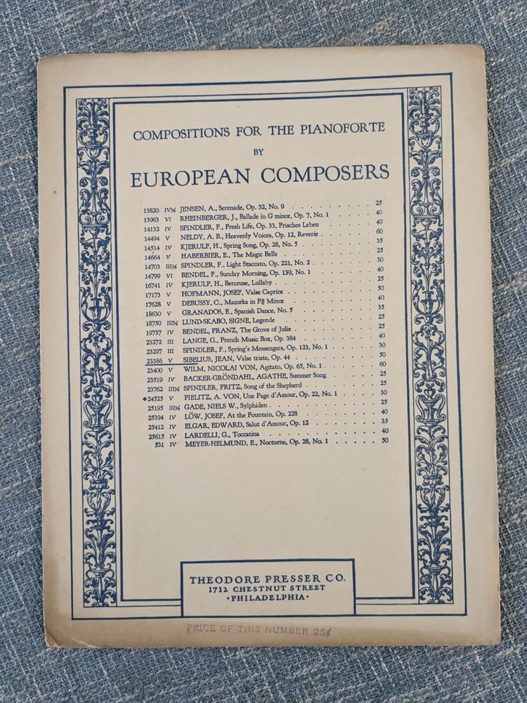 Valse Triste Jean Sibelius Op 44. 19 (7 pages)