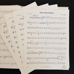 Otter Point Holiday Robert Sheldon Concert Band Score Parts Grade 4 Alfred