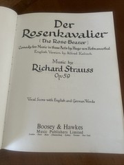 Der Rosenkavalier by Strauss Vocal Score English/ German HC VG++