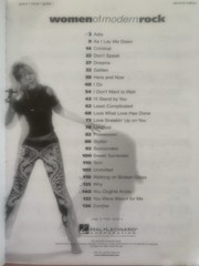 WOMEN OF MODERN ROCK. Hal Leonard, Piano-Vocal/Guitar-(Sheet Music)