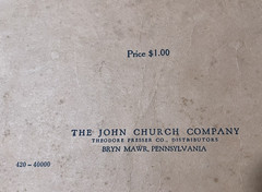 Sacred Music for Piano Solo Song Book 1924 John Church Co. Theo Presser Antique