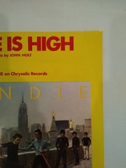 Vintage Piano Sheet Music 1968 The Tide Is High Blondie Debbie Harry