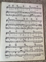 1980 IT&rsquo;S MY TURN Sheet Music MICHAEL DOUGLAS, JILL CLAYBURGH Title Song, Masser