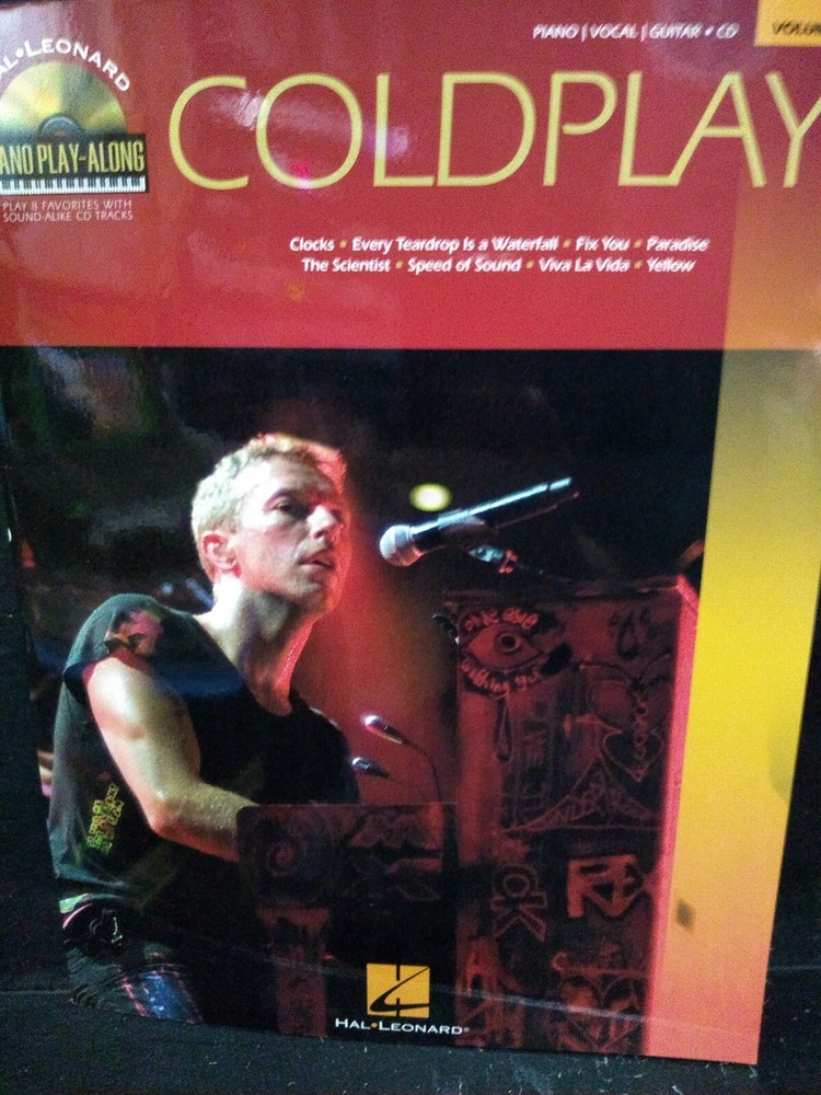 Coldplay Piano Play-Along Songbook Volume 16 Book/CD Hal Leonard Ex+++ Condition