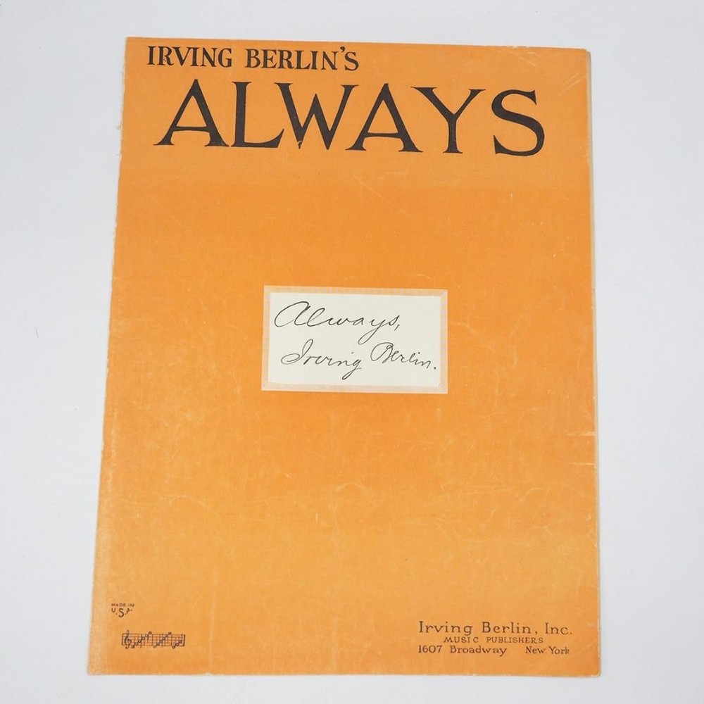 Sheet Music Always Irving Berlin Songbook
