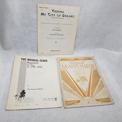 Vintage Sheet Music Lot 1930s 1940s Big Band Classical Folk Songs Piano Student