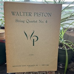 Walter Piston 1953 String Quartet No. 4 Set of Parts AMP Vintage