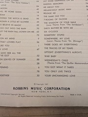 Robbins Music Top Hits of 1967 and Great Standards All-Organ Songbook USA