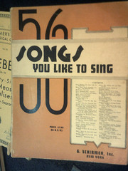 56 Songs You Like To Sing 1937 G Schirmer Piano Vocal-Folk Classical Vintage