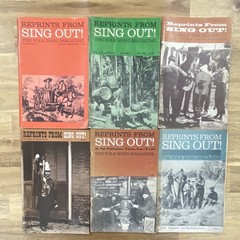 Oak Publications Lot of 6 Sing Out! Folk Song Books for Acoustic Guitar