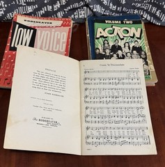 Huge Vintage Gospel Choir Songbook Lot Rodeheaver Low Voice Sacred Music