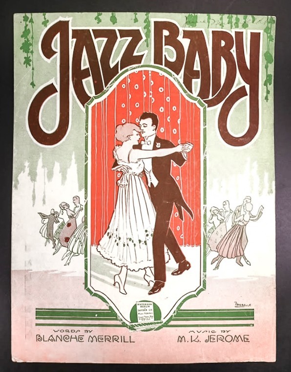 Vintage Jazz Sheet Music Jazz Baby Blanche Merry & MK Jerome Berlin 1919