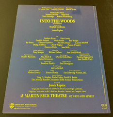 1988 INTO THE WOODS VOCAL SELECTIONS Musical Bernadette Peters STEPHEN SONDHEIM