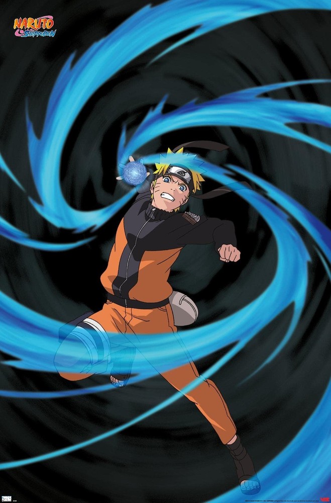 Naruto Shippuden – Naruto Uzumaki Wall Poster, 34L » x 22.4W », Unframed Version
