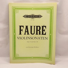 Faure Sheet Music Book Edition Peters Nr. 9891 Violinsonaten Opus 13 Opus 108