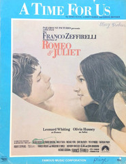 A Time For Us Sheet Music Romeo And Juliet Leonard Whiting Olivia Hussey 1968