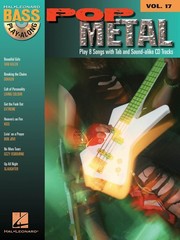 Pop Metal Bass Play-Along Vol 17 Bass Guitar Notes & Tab Sheet Music Book CD