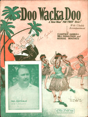 1924 DOO WACKA DOO vintage Hawaiian sheet music PAUL WHITEMAN ORCH. hula girls