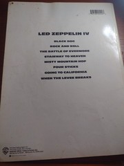 Led Zeppelin Guitar Tab Songbook Off The Record (4th Album) Tabulature Good