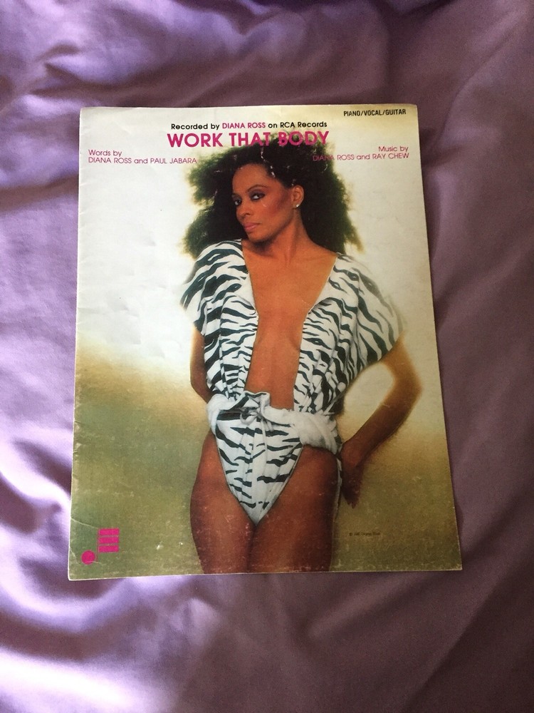 Diana Ross Sheet Music Work That Body 1981