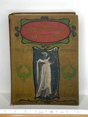 Antique 1901 International Book of Song Hardcover Sheet Music Book Inscription