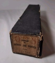 Vintage Player Piano Music Roll Across The Border QRS Untested