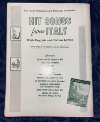 Robbins Music Collection Neapolitan Songs Sheet Music English Italian 1964