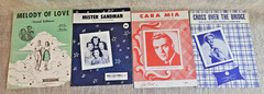 Lot of 33 1950s Sheet Music Slightly Boogie Say Si Si The Great Pretender & more