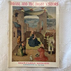 Amahl and the Night Visitors Menotti Schirmer Vocal Score Sheet Music 1952