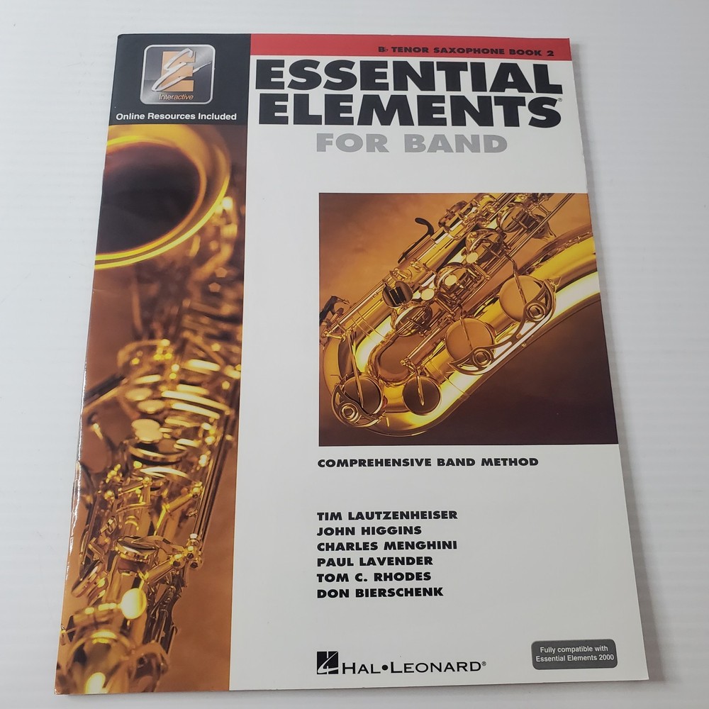 Essential Elements For Band Bb B Flat Tenor Saxophone Book 2 Sheet Music