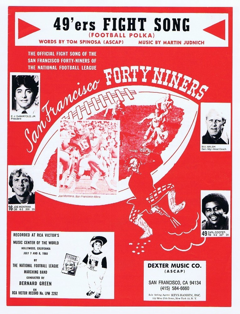 San Francisco Forty-Niners Fight Song – 1982 – Joe Montana – Walsh & DeBartolo