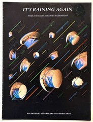 1982 SUPERTRAMP « IT&rsquo;S RAINING AGAIN » SHEET MUSIC – POP ROCK ERA