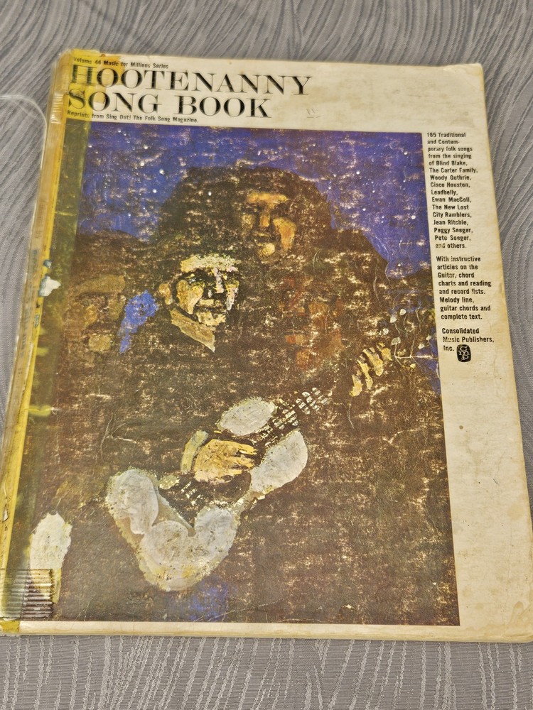 Music For the Millions Hootenanny Song Book Sing Out Volume 44 Sheet Music Book