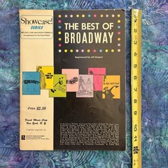 1965 Pointer System The Best of Broadway Showcase Series Organ Songbook