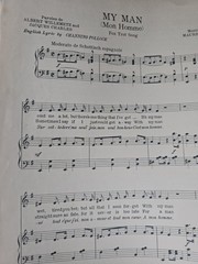 MY MAN (Mon Homme) Ziegfield Follies Fox Trot Fanny Brice Sheet Music 1921 T115