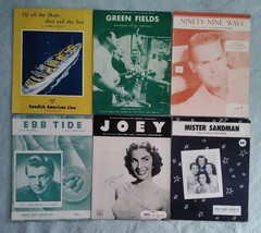 Vintage Sheet Music 36 pc Mixed Lot 1950s 1960s 1970s Movie Themes Popular Songs