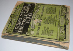 Piano Pieces The Whole World Plays by Albert E. Wier Antique 1918 Music Book #2