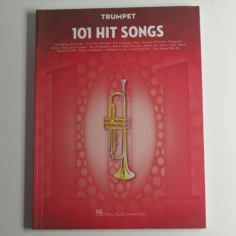 Hal Leonard Trumpet 101 Hit Songs Sheet Music Song Book Pop Solo Collection