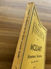 Vintage 1939 MOZART NINETEEN SONATAS For the Piano SCHIRMER&rsquo;S Library Book