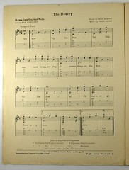 The Bowery uke guitar piano 1935 comic Sheet Music
