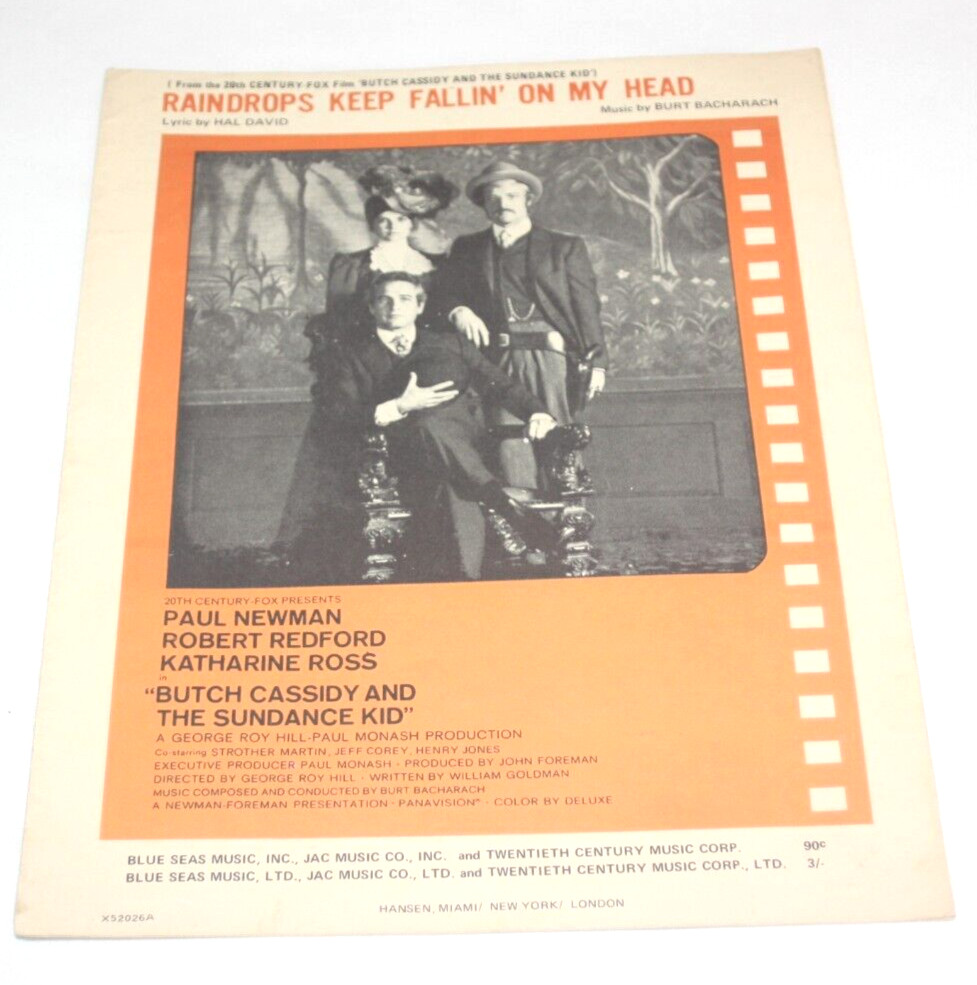 Raindrops Keep Fallin&rsquo; On My Head – Sheet Music