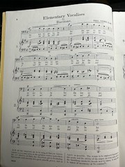 Schirmer Library Vol. 115 SIEBER 36 8-Measure Vocalises For Baritone Mint