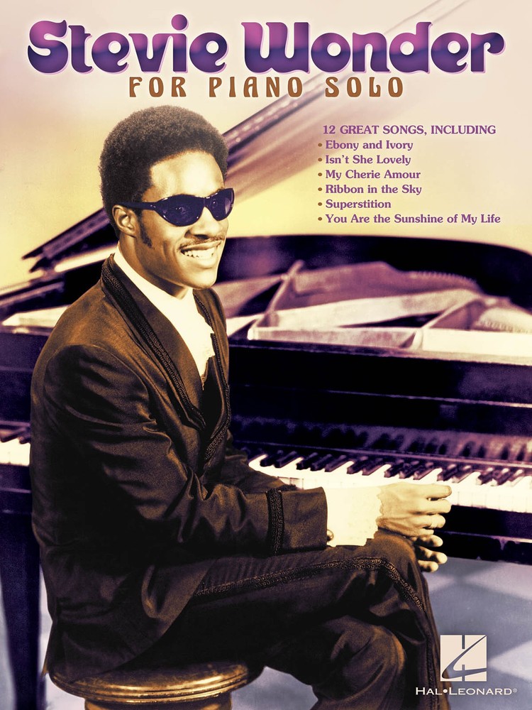 Stevie Wonder Piano Solo Personality Sheet Music 12 Pop Songs Hal Leonard Book