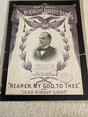 PRESIDENT McKINLEY’s FAVORITE HYMNS Sept 1901 Sheet Music Nearer My God To Thee
