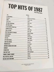 TOP HITS OF 1987 Music Book Piano Voice Guitar~Genesis~Bon Jovi~ Madonna~Chicago