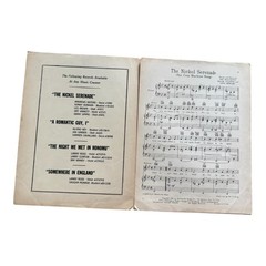 The Nickel Serenade Andrews Sisters Sheet Music WWII Era 1941 Cover Art Chelson