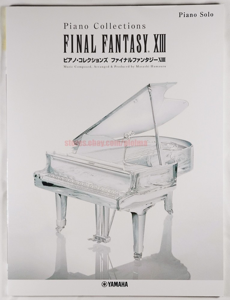 Final Fantasy XIII 13 Piano Collections IMPERFECT Sheet Music Song Book FF13