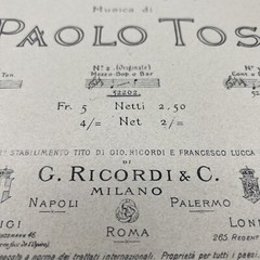 HAOLO TOSTI “MALIA” very Scarce/Rare Sheet music Paola Tosti Italy B1110